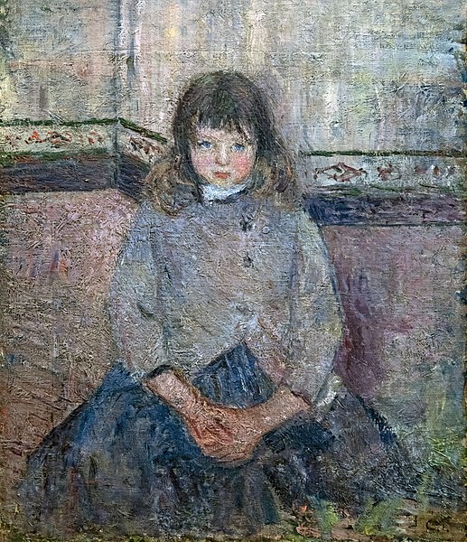 卡米尔·毕沙罗（Camille Pissarro）-菲利克斯在裙子的肖像 作品下载