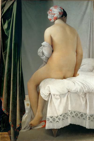 让·奥古斯特·多米尼克·安格尔(Jean Auguste Dominique Ingres)-瓦平松的浴女油画