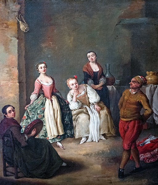彼得·隆吉（Pietro Longhi）-菲拉娜油画