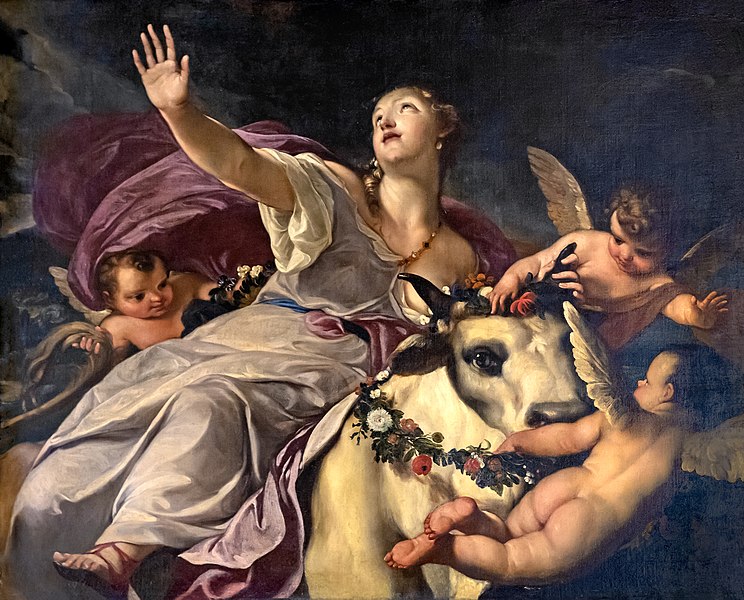 安东尼奥·贝鲁奇（Antonio Bellucci）-欧罗巴的强奸.油画
