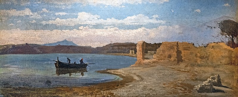 古列尔莫·恰尔迪（Guglielmo Ciardi）-意大利南部海域油画