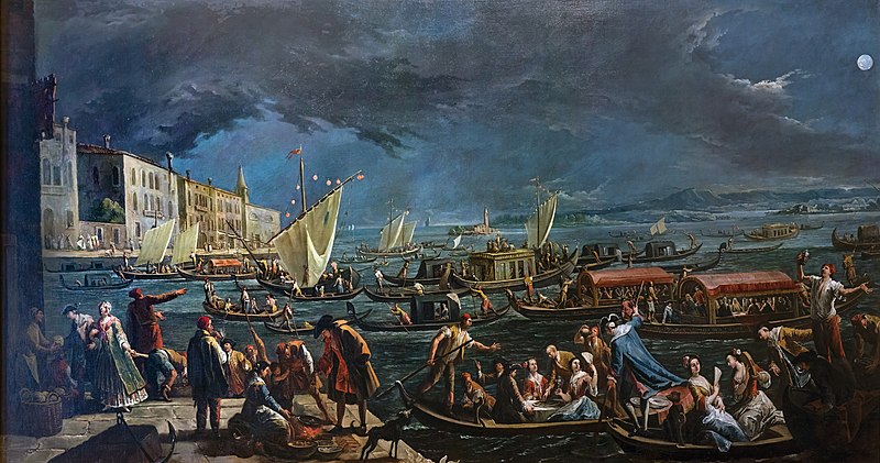 加斯帕雷·迪齐亚尼（Gaspare Diziani）- 圣玛莎的盛宴油画