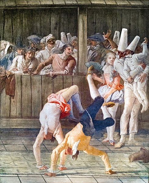 乔瓦尼·多梅尼科·蒂埃波洛（Giovanni Domenico Tiepolo）-杂技棚棚油画