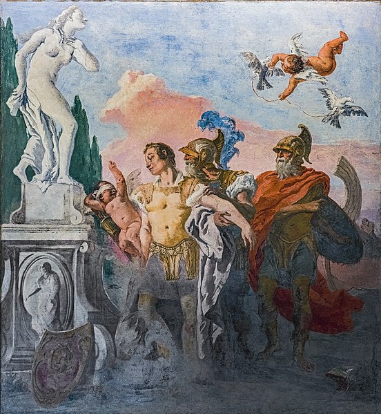 乔瓦尼·多梅尼科·蒂埃波洛（Giovanni Domenico Tiepolo）-里纳尔多离开了花园油画