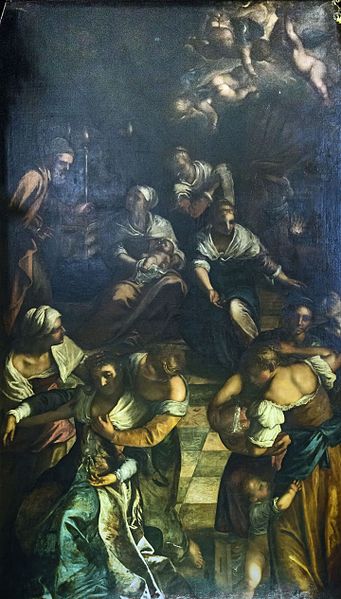 桑蒂·阿波斯托利（Santi Apostoli）-《玛丽的诞生》油画
