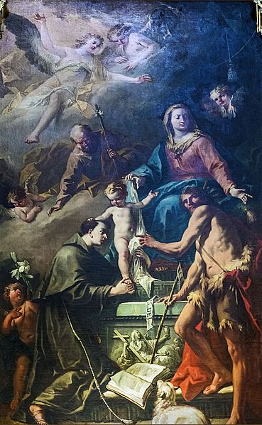 桑蒂·阿波斯托利（Santi Apostoli）-圣母子，圣约瑟夫油画