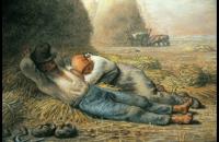 尚·弗朗索瓦·米勒（ Jean-Francois Millet）-中午休息油画