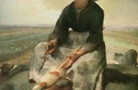 尚·弗朗索瓦·米勒（ Jean-Francois Millet）-年轻的牧羊女