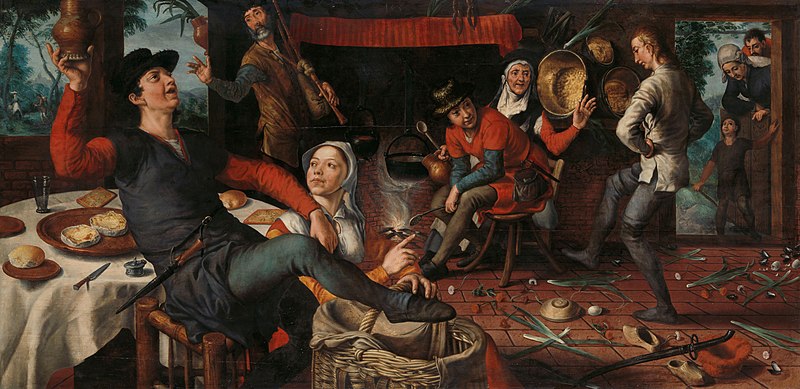彼得·埃森（Pieter Aertsen）：蛋舞  油画高清下载