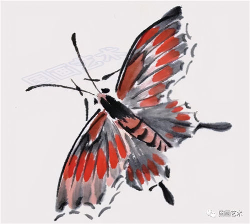 图文教程：写意蝴蝶、蜻蜓画法范例