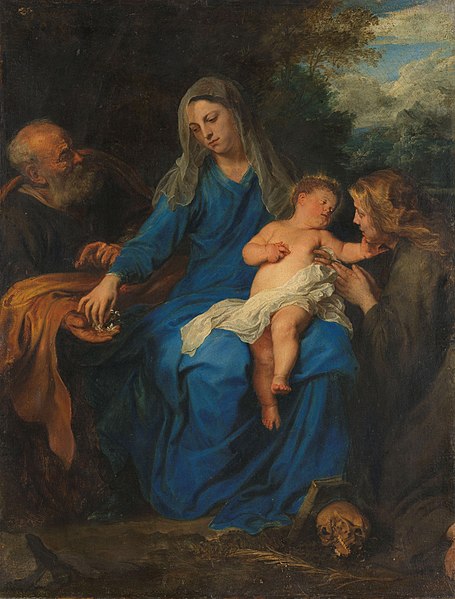安东尼·范·戴克（Anthony van Dyck）-德·海利格家族遇见了玛利亚·玛格达莱娜  荷兰作品下载