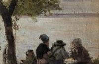 尤金·布丁（Eugene Boudin）-圣西蒙的农场油画作品