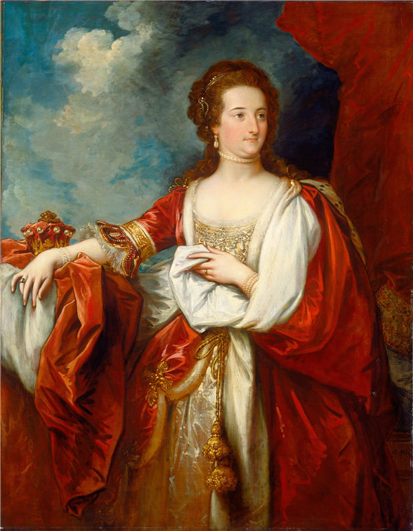 本杰明·韦斯特（ Benjamin West） –伊丽莎白，埃芬汉伯爵夫人 1797年油画高清下载