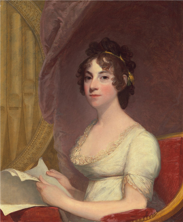 吉尔伯特·斯图尔特（Gilbert Stuart）-安娜·玛丽亚·布罗多·桑顿（威廉·桑顿夫人）作品下载.