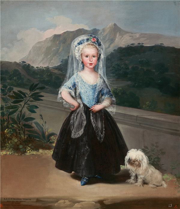 弗朗西斯科·德·戈雅 （Francisco de Goya y Lucientes）-MaríaTeresa deBorbóny Vallabriga油画