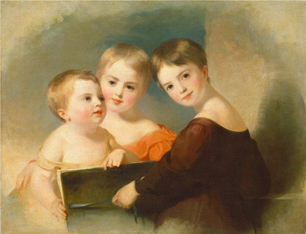 托马斯·萨利(Thomas Sully)-范德坎普儿童(1832年)油画