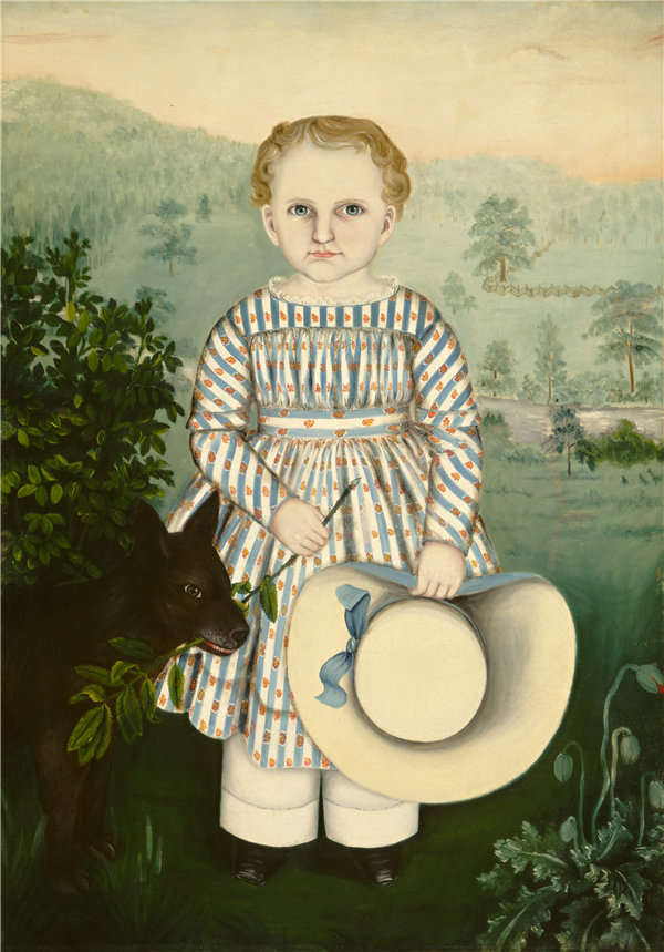 苏珊·沃特斯(Susan C. Waters）-亨利·威尔斯 1845年油画