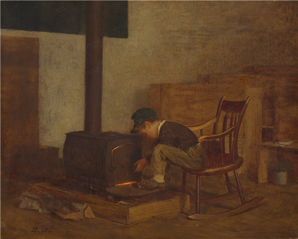 伊士曼·约翰逊（Eastman Johnson）-早期学者 1865年油画