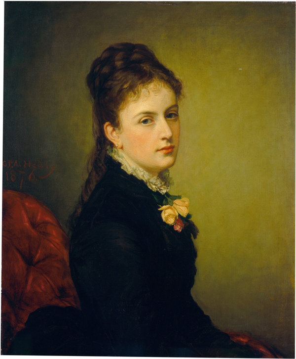 乔治·彼得·亚历山大·希利（George Peter Alexander Healy）-罗克萨娜·阿特沃特·温特沃斯 1876年油画