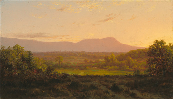 亚历山大·海尔维格·怀恩特（Alexander Helwig Wyant）-和平谷 1872年