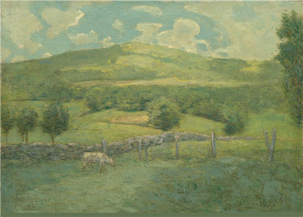 朱利安·奥尔登·威尔（Julian Alden Weir）-Obweebetuck 1908年油画