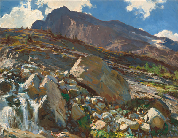 约翰·辛格·萨金特(John Singer Sargent)-辛普龙山口 1911年油画