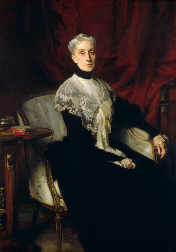 约翰·辛格·萨金特（John Singer Sargent）-艾伦·皮博迪·恩迪科特（Ellen Peabody Endicott夫人）1901年油画