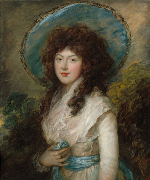 托马斯·盖恩斯伯勒(Thomas Gainsborough)-凯瑟琳·塔顿小姐油画