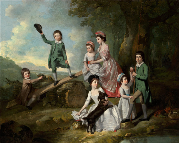 约翰·佐法尼（Johann Zoffany）-拉维儿童油画