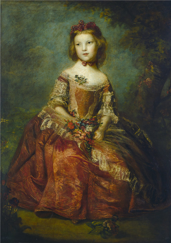 约书亚·雷诺兹爵士（Sir Joshua Reynolds）-伊丽莎白·汉密尔顿夫人油画