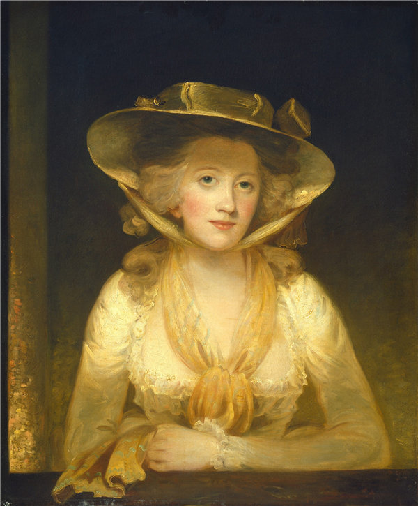 约翰·霍普纳（John Hoppner）-昆利夫夫人油画
