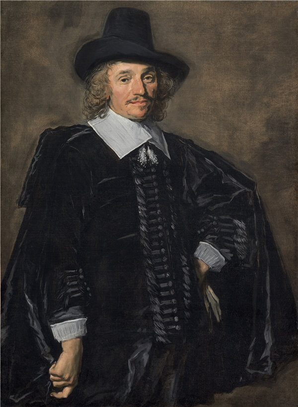 弗兰斯·哈尔斯（Frans Hals）-绅士的肖像.油画高清下载