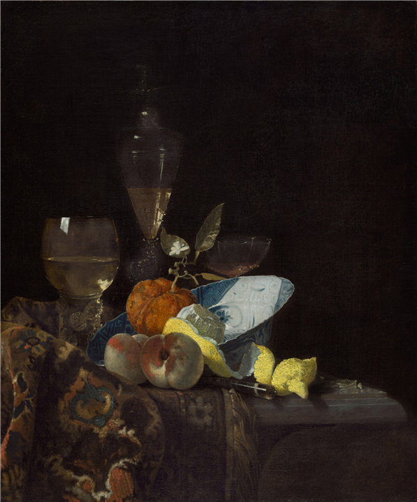 威廉·卡尔夫（Willem Kalf-）静物.油画作品高清下载