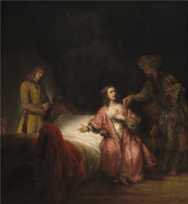 伦勃朗讲习班（Rembrandt Workshop）-约瑟夫被波提乏的妻子指控油画