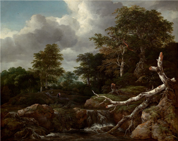 雅各布·范·鲁伊斯黛尔（Jacob van Ruisdael）-森林风光油画