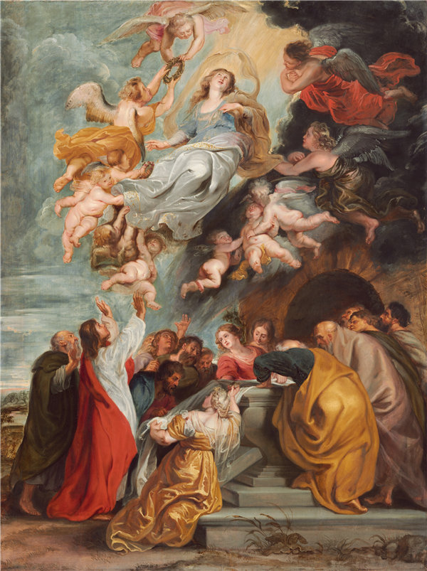 彼得·保罗·鲁本斯（Peter Paul Rubens）-圣母升天.油画