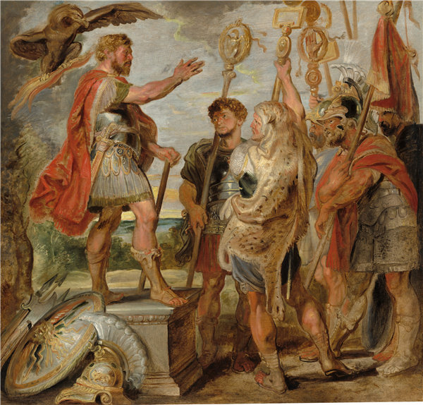 彼得·保罗·鲁本斯（Peter Paul Rubens）--迪乌斯·穆斯在军团讲话油画
