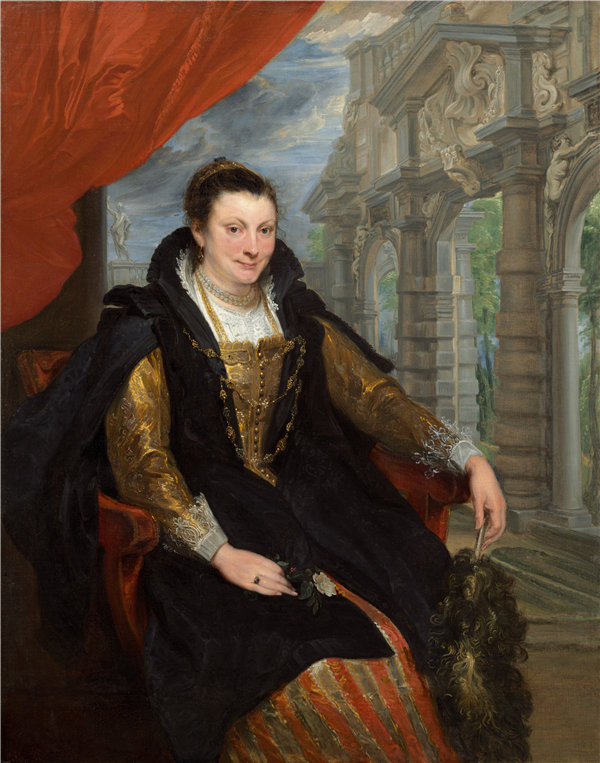 安东尼·范·戴克（Anthony van Dyck）-伊莎贝拉·布兰特（Isabella Brant）油画