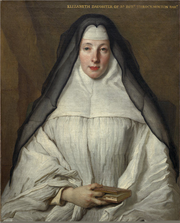 尼古拉斯·德·拉吉利埃里(Nicolas de Largillierre）-伊丽莎白·泰罗克顿.油画
