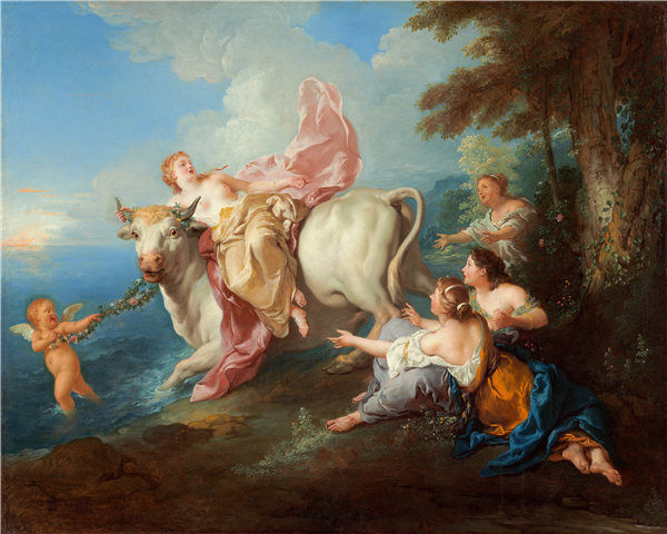 让·弗朗索瓦·德·特洛伊（Jean Francois de Troy）-绑架欧罗巴油画