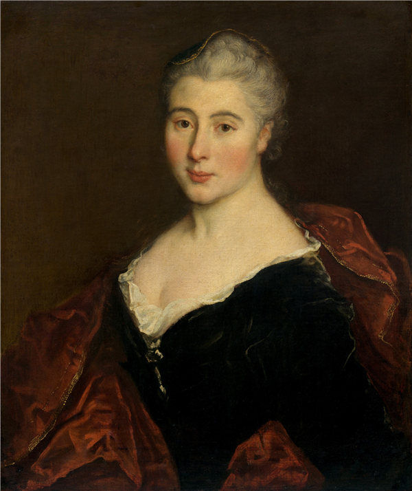 法国18世纪-女人的画像油画下载