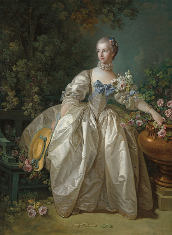 弗朗索瓦·布歇（François Boucher）-贝杰雷特夫人油画