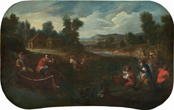 克里斯多夫·休特（Christophe Huet）-歌手：渔民油画