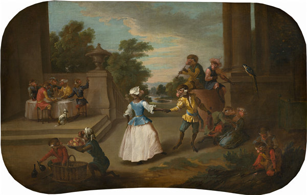 克里斯多夫·休特（Christophe Huet）-歌手：舞蹈.油画高清下载