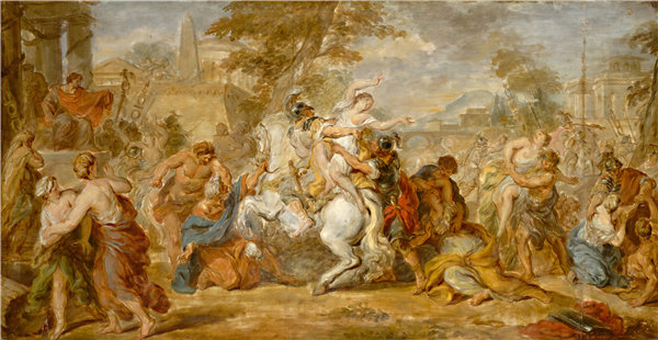 法国18世纪-萨宾妇女的强奸油画高清下载