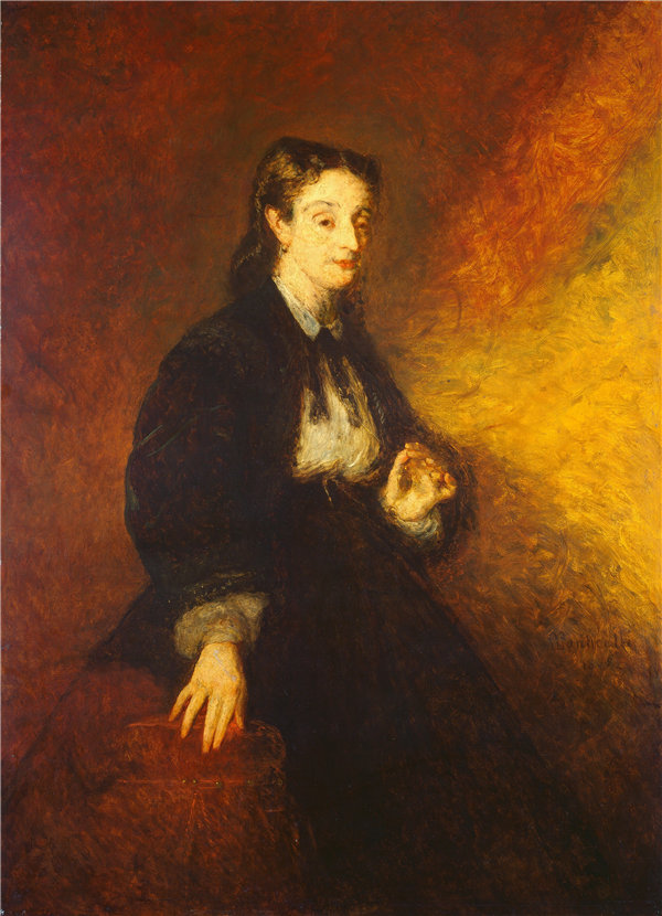 阿道夫·蒙蒂塞利（Adolphe Monticelli）-卡恩夫人油画