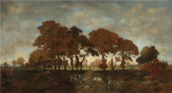 蒂奥多·卢梭（ThéodoreRousseau）-雨后油画高清下载
