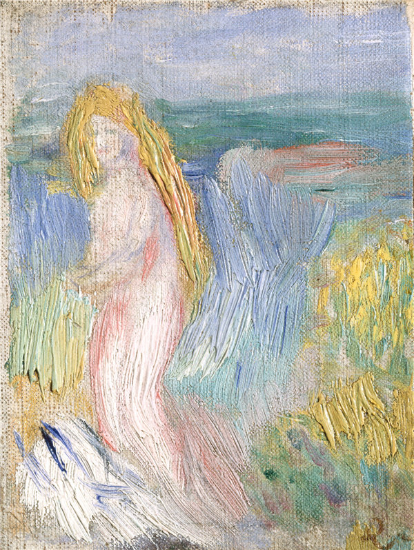 奥古斯特·雷诺阿（Auguste Renoir）-裸体的小书房油画高清下载
