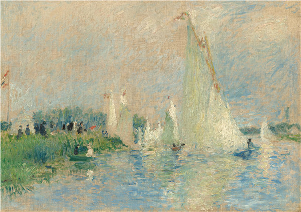 皮埃尔·奥古斯特·雷诺阿（Auguste Renoir）-阿根廷帆船赛油画