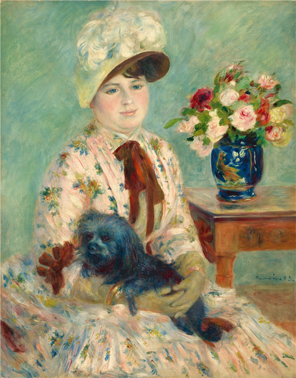 奥古斯特·雷诺阿（Auguste Renoir）-莫洛·夏洛特·伯蒂尔油画